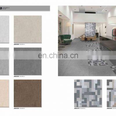 Светло-серый матовый тканевый глазированный керамический напольный плитка pisos gres porcellanato photo-4