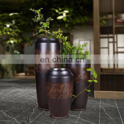 Modern decorative high temperature burning living room large ceramic vase from china