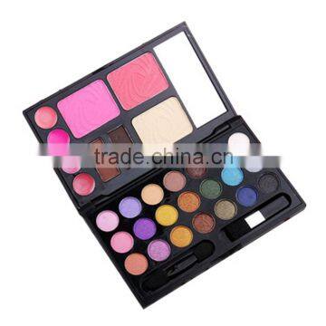 Multi-color blusher/rouge/blush powder makeup palete including eyeshadow,lip gloss adnd blesher