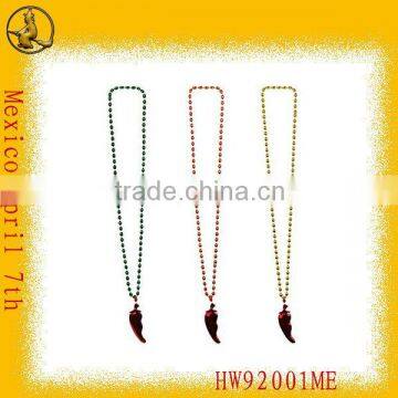 Factory Direct Sale Cheap Red Bead Necklace for Kids