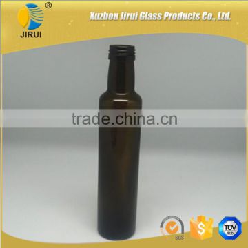 250ml round dark green glass bottles for olive oil