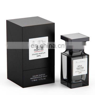 Luxury Smart Empty Black Box For Perfume Magnetic Packaging Gift Box With Bottle photo-3