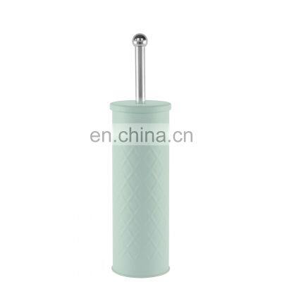 3L/5L/12L Embossed Pedal Bin With Toilet Brush Holder Bathroom Accessories 2 Pieces Set Stainless Steel Waste Bin photo-3