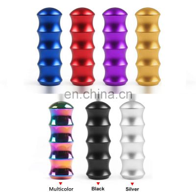 AOSU Racing Car Aluminum Colorful Bamboo Style Gear Shift Knob For Universal