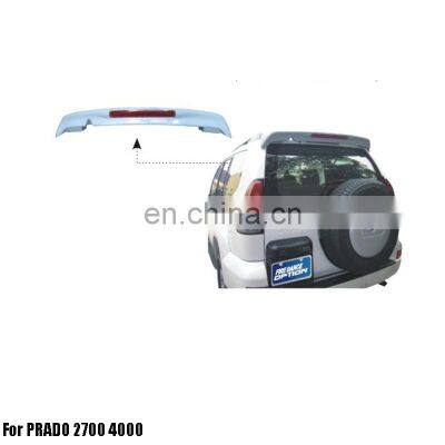 ABS Primer Painted Back LipSpoiler For PRADO 2700 4000 2003-2009  Rear spoiler with light