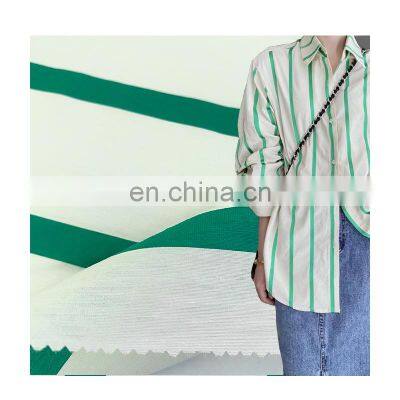 stock lots for sale guangzhou textile 100 solid cotton stripe fabric