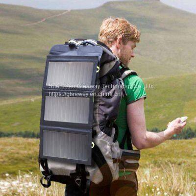 25W Solar Panel With 3 USB Ports Waterproof Foldable Camping Travel Charger photo-2