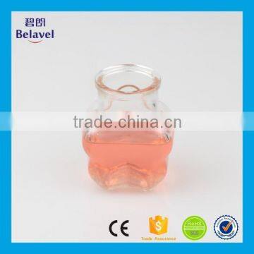 Most Popular Peach Blossom Shape 100ml Clear Glass Wishing Bottle