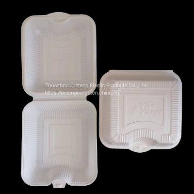 CT5 Factory Customize Disposable Hinged Lid Clamshell Blister Food Container for Buger Noodles photo-2