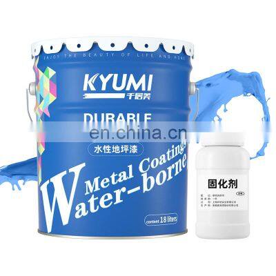 Wear-resistant indoor and outdoor water-based Eco friendly  Epoxy floor paint full  set, two component