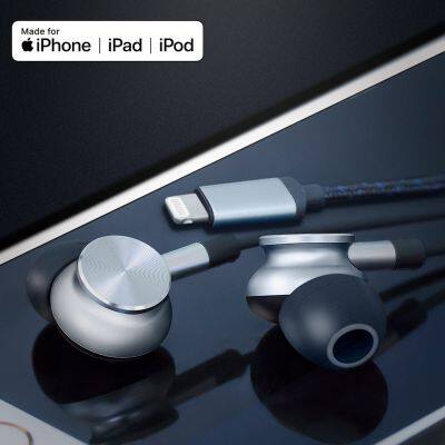 MFi Certified Metal In-ear Stereo Wired Headset Earphone With C100 Lighting Connector for IPhone 11/11Pro photo-5