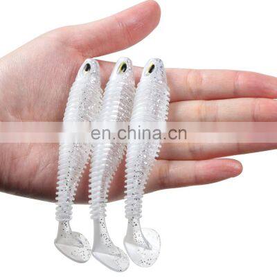 JOHNCOO Vivid Colorful Carp Soft Baits 80mm 110mm Fishing Lure Fishing Worms Red and White photo-5