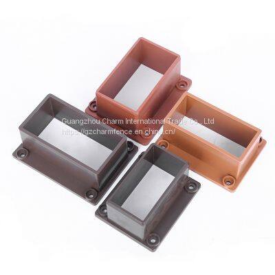 Fence, Fence, Garden, Fence, Internal and External Connectors, Wood Plastic Accessories, Floor Fastener 80 * 35 photo-5