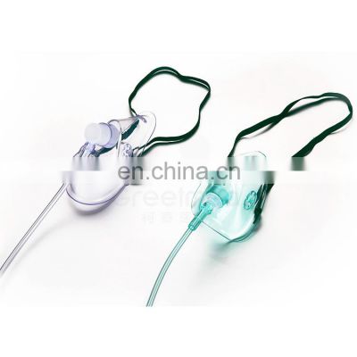 Oxygen mask prices disposable pediatric child adult sizes medical pvc oxygen mask