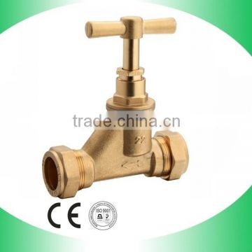 Best Quality Strong Practicality Short White Equal Copper Tap Fitting