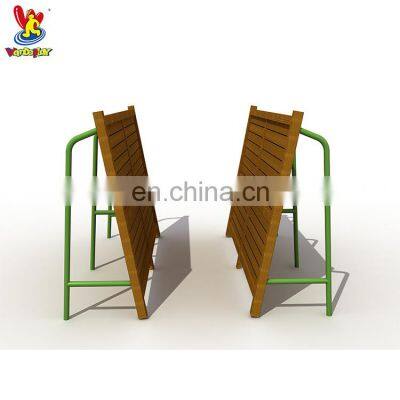 Outdoor Wood Obstacle Course Fitness Equipment for Adults