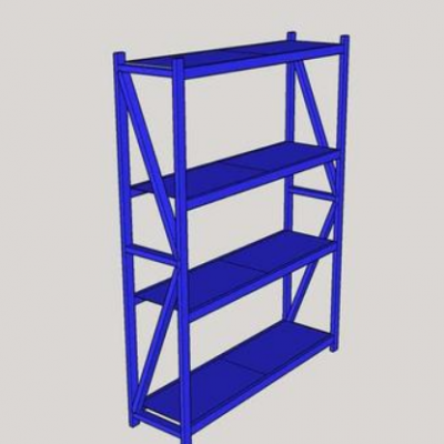 Industrial 4 Layers Metal Warehouse Storage Steel Long Span Rack With Medium Beam Duty Shelf photo-3