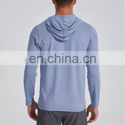 New Custom Outdoor Sports Fitness Wear Polyester Print Men's Pullover Sweatshirt Fashion Man Gym Long Sleeve Hoodie Shirts photo-3