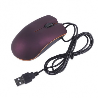 Desk Frosted Notebook Compact 2000 DPI USB Computer Mouse Ergonomic USB Wired Mouse with Backlight