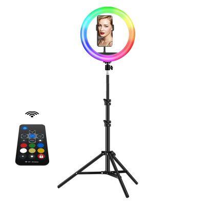 Wholesale Beauty 12inch RGB Photographic Selfie Led Ring Light light With Tripod Stand For Live Stream Makeup  Video tiktok rin