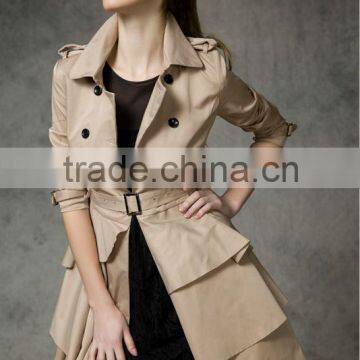 New arrival 2013 latest design fashion women wind coat