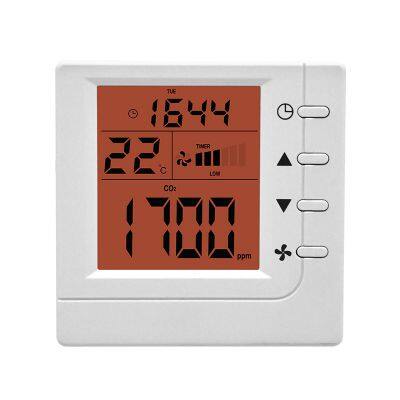 Real Time Monitoring Air Quality Data Temperature and CO2 RS485 Ventilation System Fresh Air Controller photo-3
