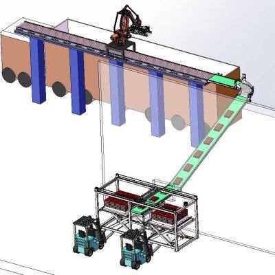 Robot de chargement de cacahuètes en sacs à haute efficacité à commande intelligente Robot de chargement 1200 - 1400 sacs par heure