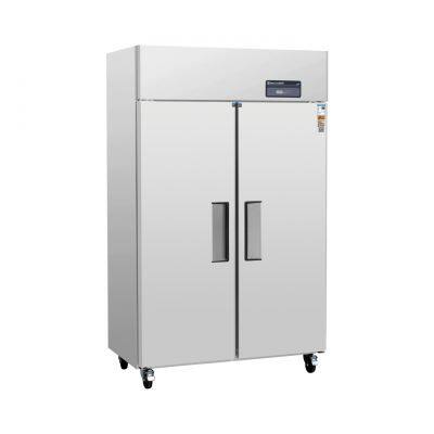 Energy Efficient American Style Upright Double Big Door Chiller or Freezer With Digital Temperature Control