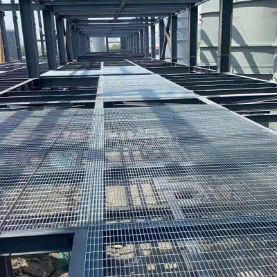 Galvanized Grating/Sidewall Steel Grating 400/600/Compression-locked Steel Grating photo-3