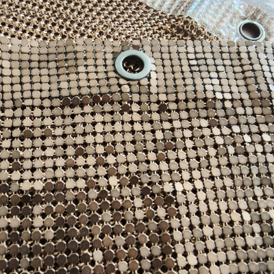 Factory Direct Supply of Sequined Wire Mesh, Soft Metal Mesh Curtains, and Colored Chainmail for Home Decoration.