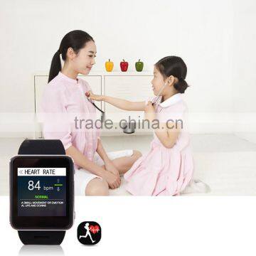 High quality Europe CE ROHS Smart watch with Heart rate monitor and temperature test