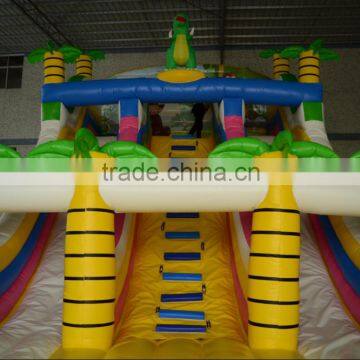 Free Blower Dinosaur Theme Guangzhou 0.55mm PVC Children Inflatable Bouncer Jumping Castle Slide photo-4