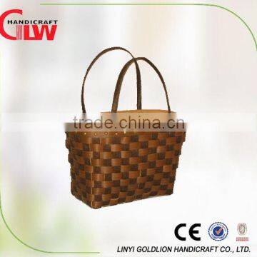 Wicker crafts hand woven wood chip bag