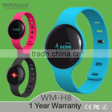 Witmood 2016 H8 waterproof wristband bracelet pedometer for apple and android