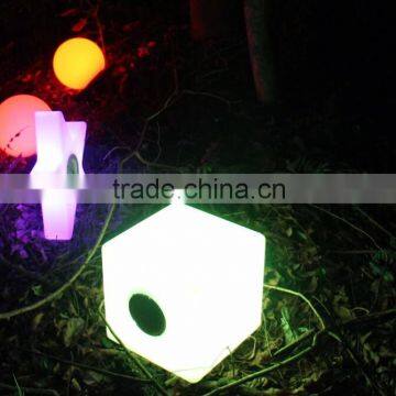 LED luminaries cube with bluetooth speaker stereo 4343B