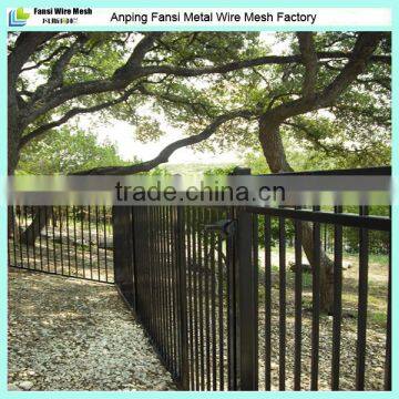 3 Rails 5ft High Commercial Black Powder Coated Pool Fence Supplier photo-4