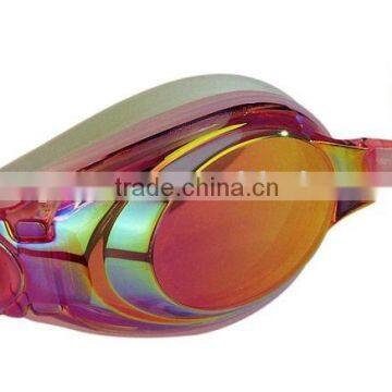 mirror coated swim goggles