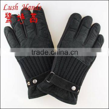 2016 Men's Woolen Gloves With Wrist Belt for Wholesale photo-3