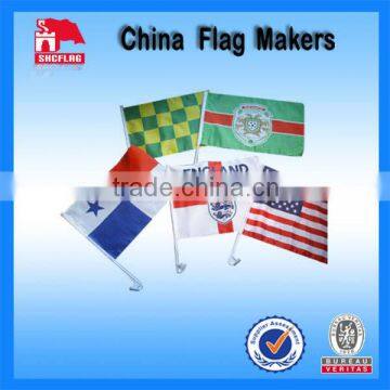 Custom Logo Design Sublimation Car Flags For Car Used