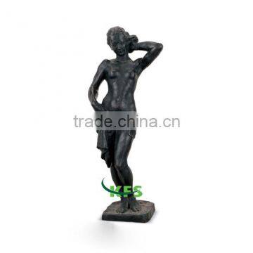 Bronze European nude lady sculpture