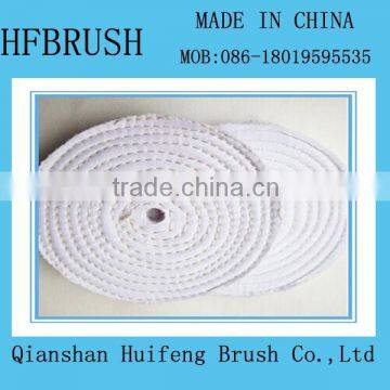 White cloth polishing wheel