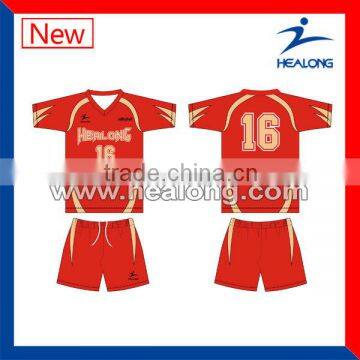 Sublimation Volleyball Uniform Jersey With Top Quality