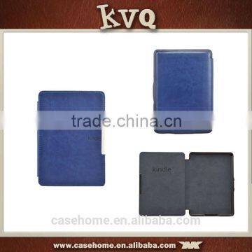 Wholesale in stock ultrathin folio crazy horse leather case for Amazon Kindle Paperwhite