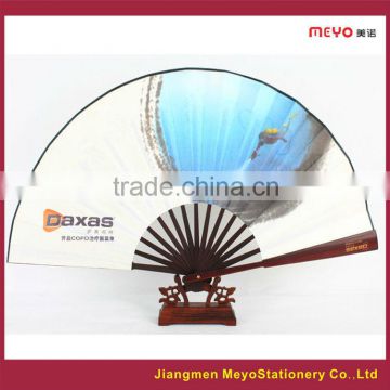 2015 Advertising Gift Customized Polished Bamboo Folding Hand Fan