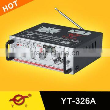 hi-fidelity sound bluetooth high power amplifier YT-326A with FM & support CD/DVD/VCD input HOT!!!Top sell