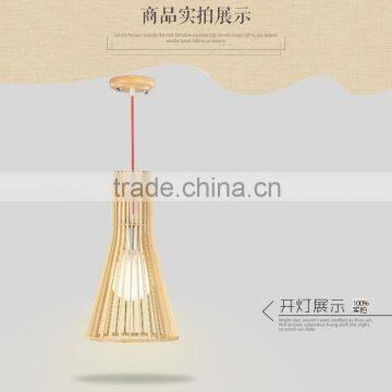 Modern Vintage Fancy Style Wood Pendant Lamp Lighting JK-8005B-03 Wooden LED Pendant Light photo-2