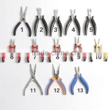 2016 hot selling Stainless steel hair extension pliers Function Clamp Plier Metal Micro Plier