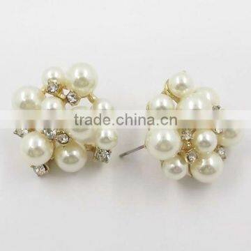 ivory pearl earrings stud