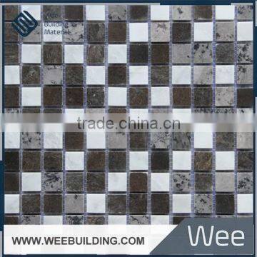 marble mosaic decorated tiles for kitchen and fire place