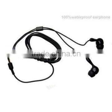 waterproof headphone for mp3 or mobile phone